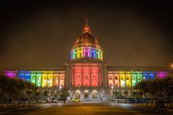 San Francisco City Hall on the eve of the DOMA and Prop 8 rulings