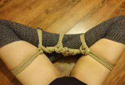 tieduptee: ➰💜 Socks & Shibari 💜 ➰  New selftie
