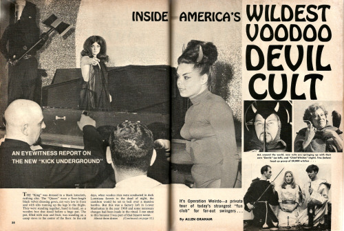 Inside America’s Wildest Voodoo Devil Cult, from Male Magazine, Vol 19. No. 2 (February 1969). From a car boot sale in Radcliffe-on-Trent.