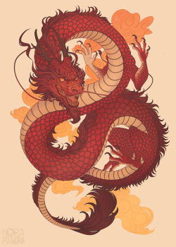 norapotwora:   Chinese dragon poster commission. Working on it