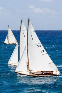 herreshoffracing:  S Class keeping it tight upwind in Antigua