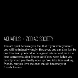 zodiacsociety:  Aquarius: You are quiet because you feel that