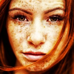 #ginger #red #freckles #gingerlover #major #coverage #pretty