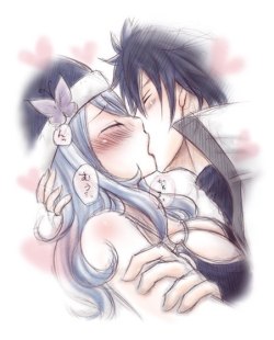 gruviasmut:  Gruvia Kiss - 2 by Namida-no-Shinju