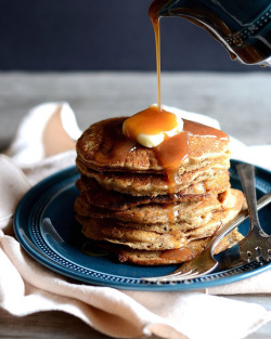 elorablue:  Dirty Chai Pancakes with Spiced Caramel Sauce: By