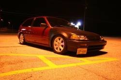 My old ef b16 with type r cams and 100 shot