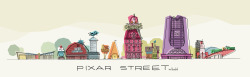 mario-graciotti:  Pixar Street This is my entry to Pixar Times’