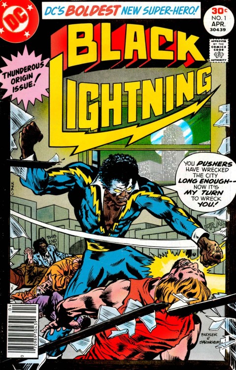 comicbookbrain:  Black Lightning Issue 1 - April 1977Cover by