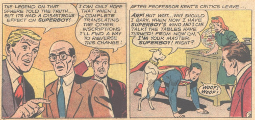 Action Comics #310Krypto and Superman fake a bodyswap.