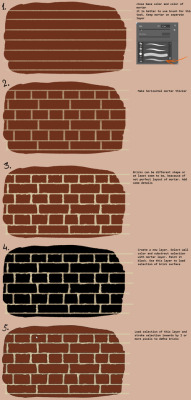 nfwar: Made a quick tutorial about drawing brick walls. In step