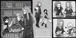 shima88:  The seasalt family au where they share a dorm room