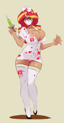 sunnysundown:  Sunset re-animator Nurse sunset requested by some