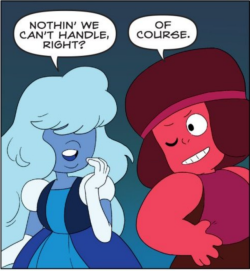 gamedot:  some loving rupphires from the latest su comic (which