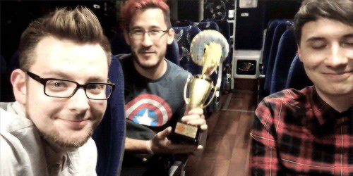smiiseveny:  I honestly thought Mark was joking when he said he brought this award with him everywhere 