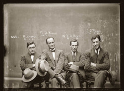 1920s Mugshots Instead of the usual style of holding a sign and