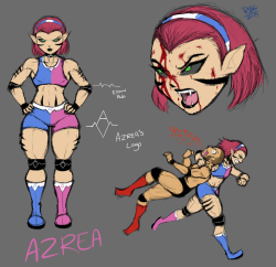 Went back to my wrestler OCs(aka my non porn stuff).Haven’t