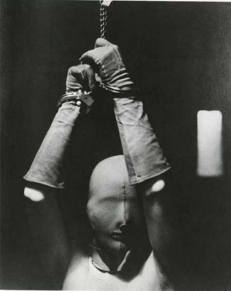 penguin-in-bondage:   Man Ray - Woman in mask and handcuffs, 1928. Man Ray (born Emmanuel Radnitzky, August 27, 1890 – November 18, 1976) was an American modernist artist who spent most of his career in Paris, France. He was a significant contributor