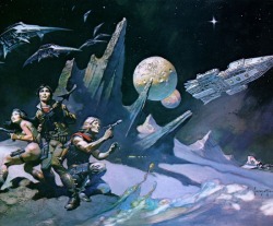 ronbeckdesigns:  Frank Frazetta - Space Attack