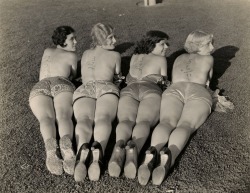 Mack Sennett Girls 1920s  Who was doing math on their backs and