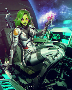 genzoman: Old ilustration of #Gamora done for #Marvel War of
