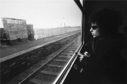 mpdrolet:  Bob Dylan on the Train from Dublin to Belfast, Ireland,