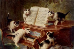 coisasdetere:  “Les chats de Persis” - Carl Reichert - 1836/1918