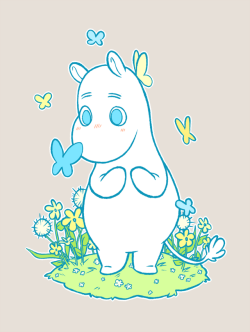 princelapin: Drew this Moomin for my gf! This series reminds