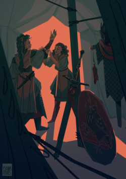 fionacreates: A Knight and her Squire  Aprils’s Illustration!
