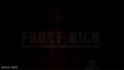 mma-gifs:  Technique of the Week: Muay Thai Front KickThe front