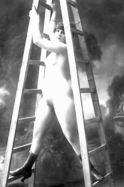 Antique Pornography of Women on Ladders.  Because I love you. Thanks for sticking around.