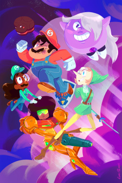 evanpalmercomics:  Super Steven Bros! Had this goofy idea and