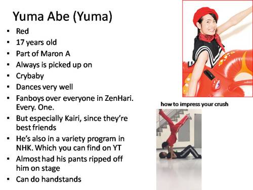 buuutai:  makikake:  EDIT: In the last slide, itâ€™s from the top left, not the right. Take as reference that Inoue is the one with glasses, if youâ€™re confused with sides like me, then go clockwise following the list. EDIT2: The day after I made this,