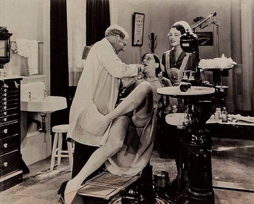 W.C. Fields treating a squirming patient in the 1932 short -The