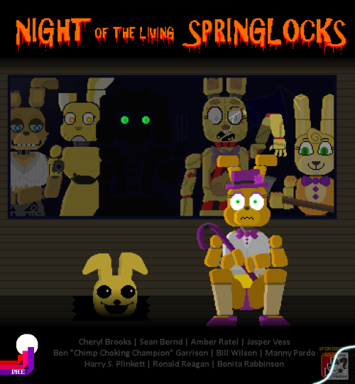 springroll-has-a-dumblr: Happy Halloween  Goofy Springbon - @everythingsjustgolden Topaz Bonnie - Systemeth Femtrap - @femspring Honey Bunny - @snaxattacks Dusty - @ghostspookygoo Daffodil - @unnecessaryfansmut 