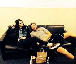 riff-filledland-deactivated2016:  @RealPaigeWWE: Backstage at