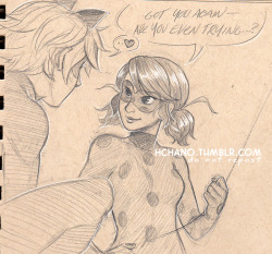 hchano:  a couple sketches from mine and @littleblackchat​’s