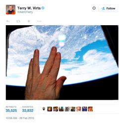 tinyhousedarling:  cygnaut:Astronauts tweeting about Leonard