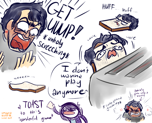 iamnotawaffle:  tbh, the controls for this game were pretty CRUMBY and the developers may seem rather low-BREAD because of it, but there’s no KNEAD to be RYE and SOUR, DOUGH. It could be BUTTER, but there’s really no need to get your PRETZELS in a