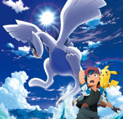 shelgon: New High quality artwork from Lugia, Ash and Pikachu