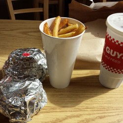 All that goodness!  (at Five Guys)