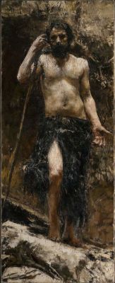   Antonio Mancini (1852 – 1930), Saint John the Baptist, circa