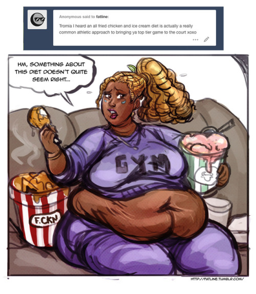 fatline:  Tromia Udobi will try any new diet once, or twice… really girl has a problem and you guys are just enabling her. Not that I’ll ever stop it. 