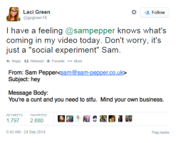 marianthinks:  Laci Green, outspoken Sex Ed Youtuber and the