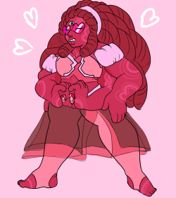 jen-iii:  I drew elasticitymudflap‘s Garnet/Rose fusion Rhodochrosite!She’s