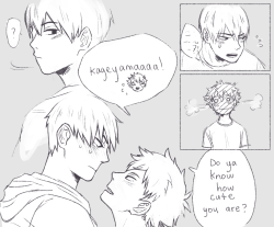 ohmilk:  my aesthetic kagehina sketches 