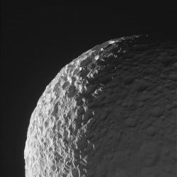 spaceexp: Image of Saturn’s moon Mimas taken from the Cassini