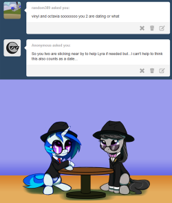 ask-canterlot-musicians:  Octavia: “How old are you?” Vinyl: