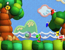suppermariobroth:  In Yoshi’s Story, it’s possible to pop