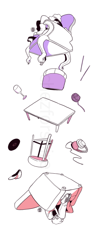 chezforshire:these chairs are starting to sound like a metaphor(commission