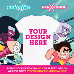 Want your fanart on @welovefinetees Steven Universe merch? Submit